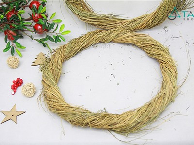 Vòng dây rừng xoắn tự nhiên chưa trang trí ĐK 40cm W-VDR-02